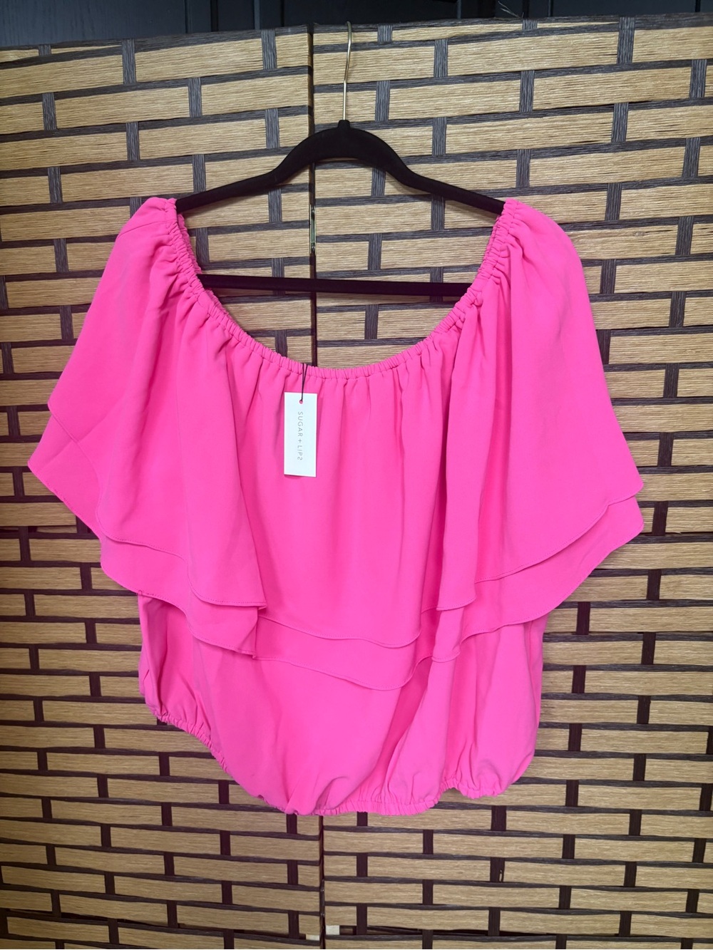 Sugarlips hot pink blouse size 1X